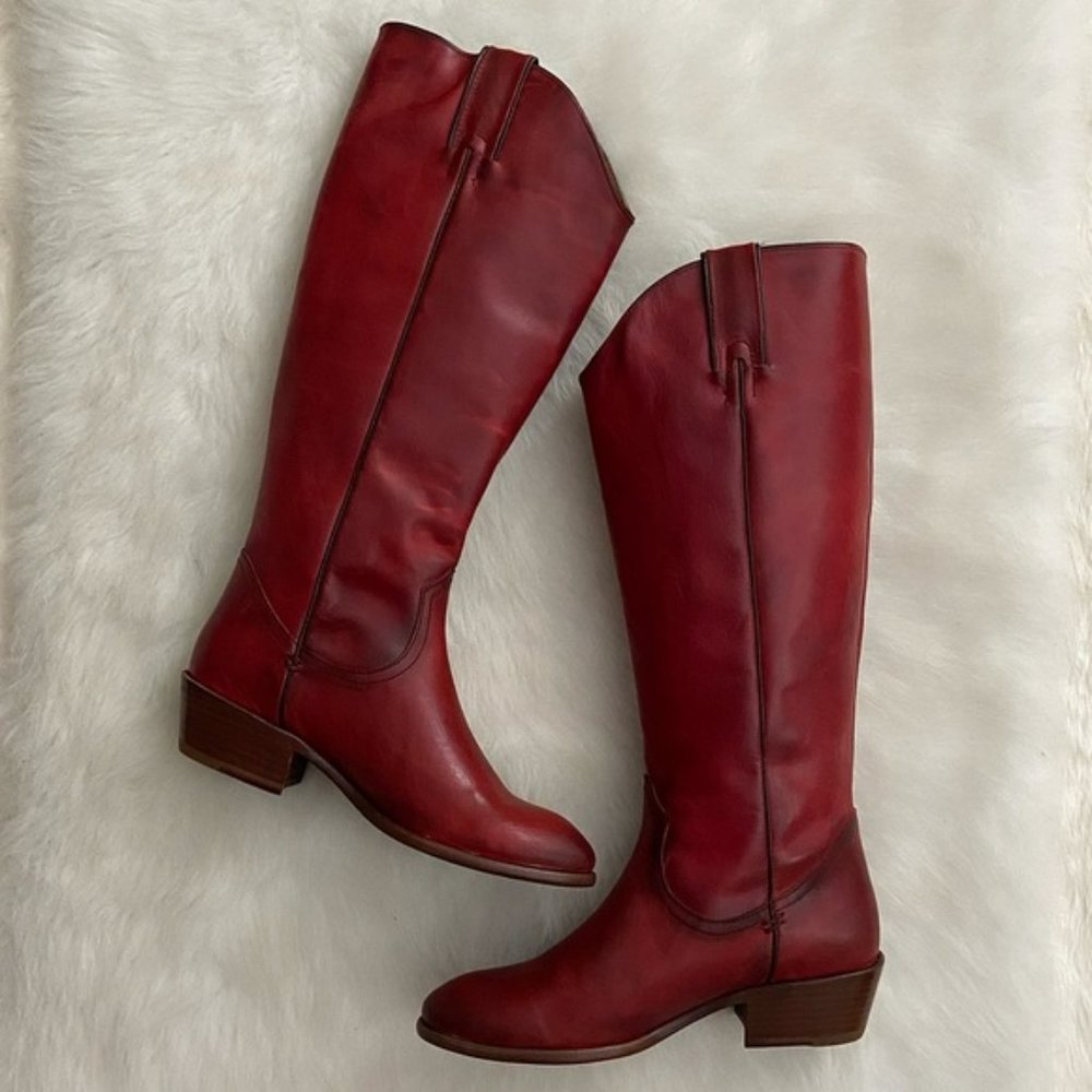 Crimson Frye Carson Pull on Boots size 8